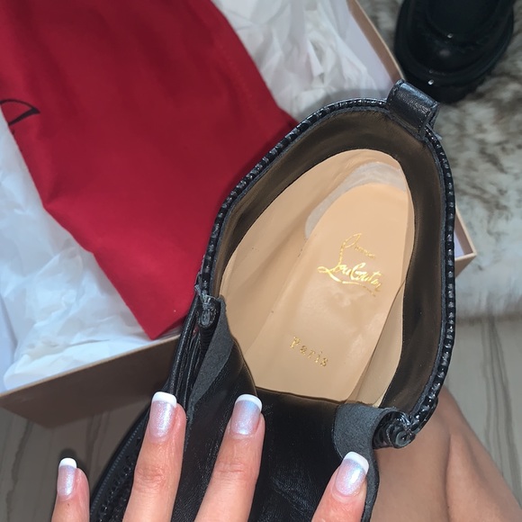 Gorgeous Pole Sweed flat soft leather Booties π©Έ - Picture 6 of 8